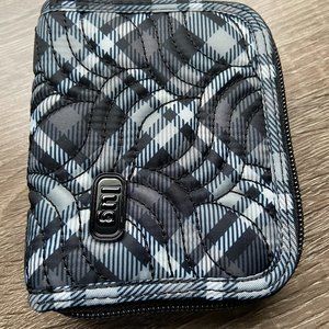 Lug Splits Wallet -  Plaid Grey - EUC